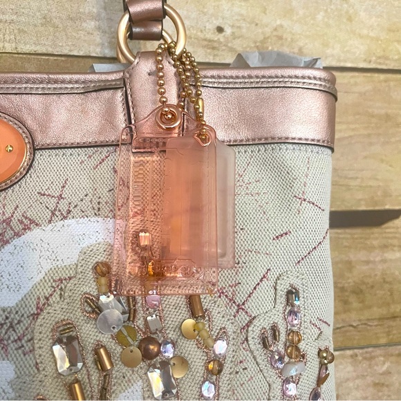 **PLEASE READ DESCRIPTION** Coach Audrey Natural Coral NWT - Picture 4 of 15